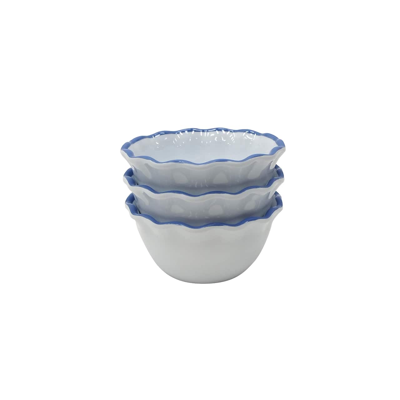 Next Chapter 3.5" White & Blue Melamine Bowls, 3ct. by Celebrate It™
